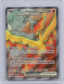 Team Rocket's Moltres ex 208/182 Ultra Rare Destined Rivals Pokemon Holo NM - Image 1