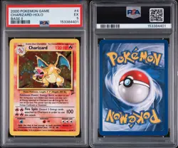 2000 POKEMON BASE SET 2 #4 CHARIZARD-HOLO PSA 5 - Image 1