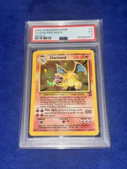 2000 POKEMON BASE SET 2 #4 CHARIZARD-HOLO PSA 5 - Image 2