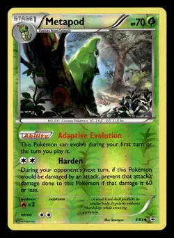 Metapod 4/83 Reverse Holo Uncommon Generations Pokemon Card - Image 2