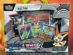 Pokemon TCG Black Bolt White Flare Victini Illustration Collection - Image 1