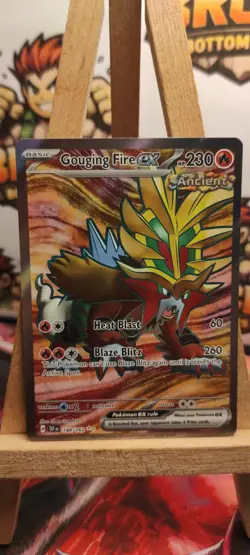 Pokemon Gouging Fire ex 188/162 Special Illustration Rare Holo Raw English Card - Image 1