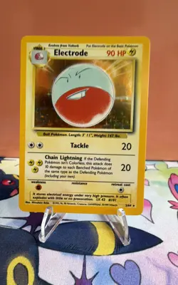 Pokemon TCG Electrode Jungle 2/64 Holo Unlimited Holo Rare No Symbol Error Card - Image 1