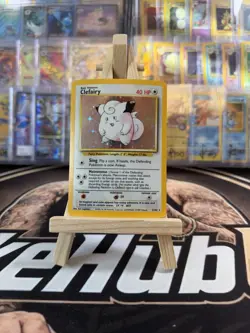 Pokemon TCG Clefairy Holo Card Base Set Nm - Image 1