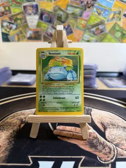Pokemon TCG Venusaur Holo Rare Card Base Set NM+ - Image 1
