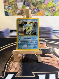 Pokemon Gyarados Holo Card 6/102 Base Set Mp- - Image 1