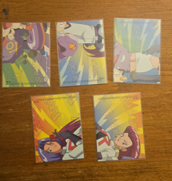 Topps Pokemon Puzzle Trading Card Lot 1998 - 10 Cards Pikachu Jessie James - Image 1