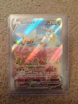 Pokemon TCG Beedrill v Alternative Art Astral Radiance Holo Card 161/189 Ace 10 - Image 1