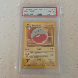 Pokemon 1999 Jungle Electrode 18/64 1st Edition PSA 8 Graded Trading Card - Image 1
