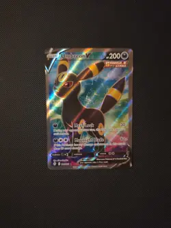 Pokemon TCG Umbreon v Evolving Skies Full Art Ultra Rare Card 188/203 - Image 1