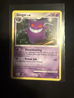 Pokemon Gengar TCG Rare Card 17/99 Arceus 2009 Edition - Image 1