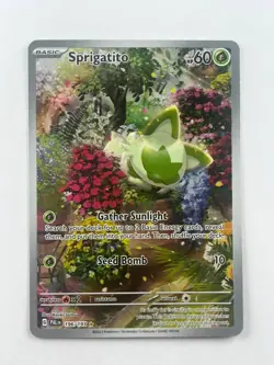 Sprigatito 196/193 Paldea Evolved Pokemon Card Near Mint NM Illustration Rare - Image 1