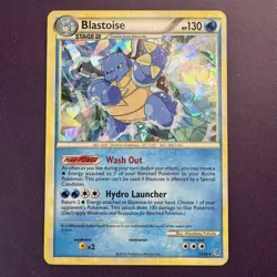 Blastoise 13/95 Pokemon TCG Card Cracked Ice Holo Rare Promo HS Unleashed LP - Image 1