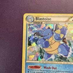Blastoise 13/95 Pokemon TCG Card Cracked Ice Holo Rare Promo HS Unleashed LP - Image 2