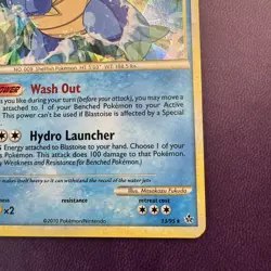 Blastoise 13/95 Pokemon TCG Card Cracked Ice Holo Rare Promo HS Unleashed LP - Image 5