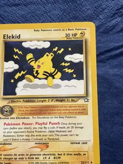 Pokemon TCG Elekid Neo Genesis Card 22/111 Regular - Image 1