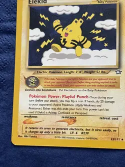 Pokemon TCG Elekid Neo Genesis Card 22/111 Regular - Image 3