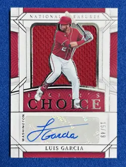 2022 Panini National Treasures - Ecklar's Choice Auto Luis Garcia #EC-LG /49 - Image 1