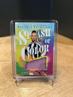 20256 Upper Deck Goodwin Champions Alisha Lehmann Splash Of Color Patch - Image 1