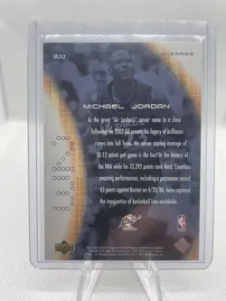 2003-04 Upper Deck Hardcourt - Heart of a Champion Bronze Michael Jordan #MJ12 - Image 2