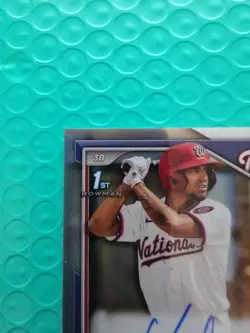 2024 Bowman Chrome Yohandy Morales 1st Bowman Refractor Auto #476/499! NATS - Image 2