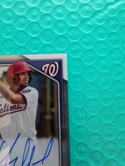 2024 Bowman Chrome Yohandy Morales 1st Bowman Refractor Auto #476/499! NATS - Image 3