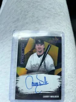 2026 Topps Finest Ink Larry Walker Gold Auto /50 Colorado Rockies - Mint 🔥🔥 - Image 1