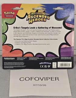 Pokemon TCG Mega Evolution Ascended Heroes 2 Pack Blister w/ Erika’s Tangela - Image 2