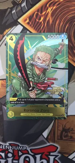 One Piece Roronoa Zoro Championship Event Pack 2024 CS Stamp English Promo P-042 - Image 4