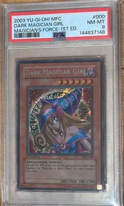 Dark Magician Girl MFC-000 Magician's Force 1st Edition - PSA 8 RegradeU - Image 1