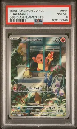 PSA 8 2023 Pokemon SVP Charmander 044 English Holo Promo Scarlet & Violet - Image 1