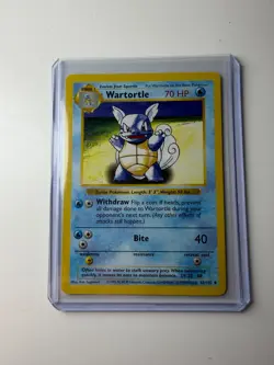 Pokemon TCG - Wartortle 42/102 Base Set Shadowless (1999, Uncommon, HP 70) - Image 1