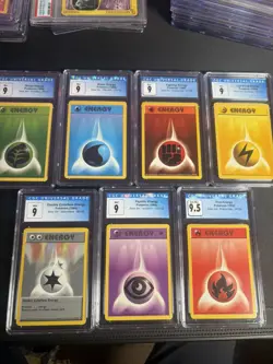 Pokemon CGC 9 Energy Card Lot Shadowless Base Set 1st Edition - Image 1