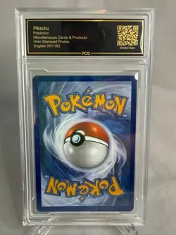 Premier Card Grading PCG 9.5 POKEMON DAY PIKACHU ANNIVERSARY PROMO STAMPED SWIRL - Image 2