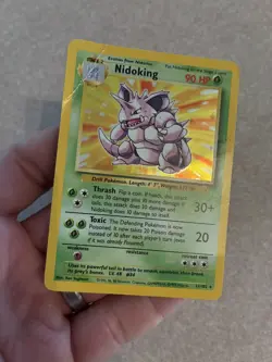 Nidoking 11/102 Holo Rare Base Set Unlimited - Pokemon Card WOTC DMG 11/102 - Image 3