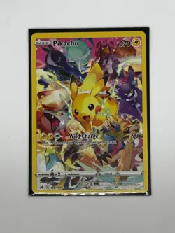 Pokemon Pikachu TCG Full Art Secret Rare Holo Card Crown Zenith 160/159 - Image 1