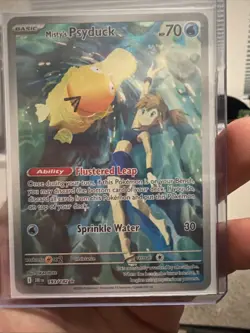 Pokemon TCG Misty's Psyduck Holo Card 193/182 Sv10: Destined Rivals NM - Image 1