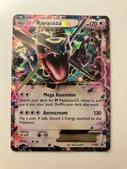 Pokemon TCG Rayquaza EX XY69 Holo Black Star Promo Card - Image 1