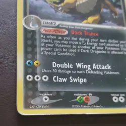 Pokemon Dark Dragonite TCG Holo Rare Card 15/109 Moderately Played - Image 3