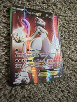 Pokemon Mewtwo-EX TCG Full Art Ultra Rare Holo Card Breakthrough 158/162 NM - Image 2