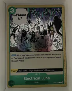 One Piece OP08-036 Electrical Luna Foil R Two Legends Near Mint - Image 1