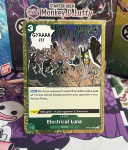 OP08-036 Electrical Luna Event Foil ONE PIECE TCG - English Two Legends - Image 1