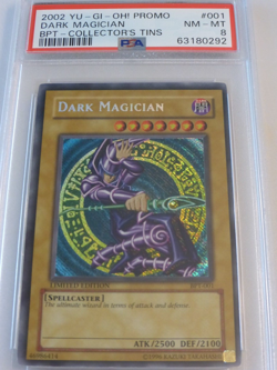 yugioh Dark Magician BPT-001 2002 Collector Tin Limited psa 8 nm-mt reverse foil - Image 1