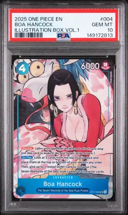 2025 ONE PIECE PROMOS ILLUSTRATION BOX VOL.1 #004 BOA HANCOCK PSA 10 - Image 1
