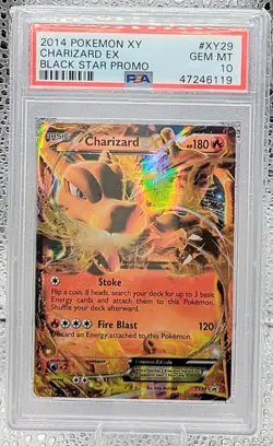 2014 Pokemon XY Black Star Promo XY29 Charizard EX Holo PSA 10 - Image 1
