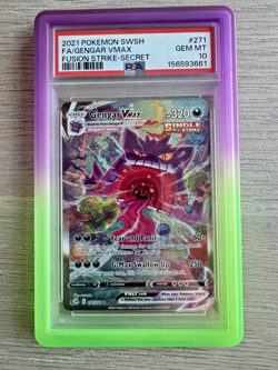 Gengar VMAX 271/264 Alt Art Secret Rare Fusion Strike PSA 10 GEM MINT Pokemon - Image 1