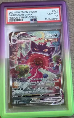 Gengar VMAX 271/264 Alt Art Secret Rare Fusion Strike PSA 10 GEM MINT Pokemon - Image 2