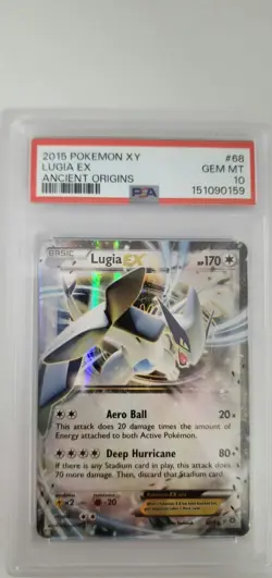 Pokemon TCG Lugia EX 68/98 XY Ancient Origins Card PSA 10 - Image 1