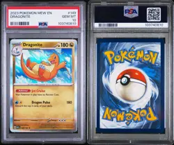 2023 Pokemon Dragonite 149/165 Scarlet & Violet 151 Holo MEW EN English PSA 10 - Image 3