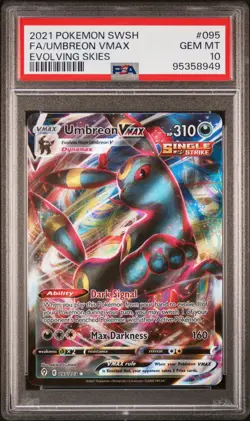 Pokemon TCG Umbreon VMAX 095/203 Evolving Skies FA Holo UR PSA 10 2021 - Image 3